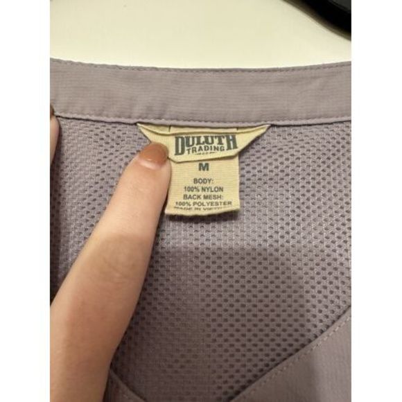 Duluth‎ Trading Co Vented Rolltab Slvs Shirt Dress Purple Women's Sz M Outdoors - Picture 5 of 6